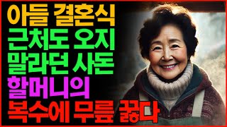 창피하다며 아들 결혼식 근처도 오지 말라던 예비 사돈 할머니의 복수에 무릎 꿇다 | 부모자식 | 인생 | 라디오 | 오디오북 | 인생이야기 | 삶의지혜 | 지혜 | 사연