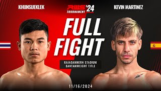 Full Fight l Khunsueklek Boomdeksian vs Kevin Martinez I RWS