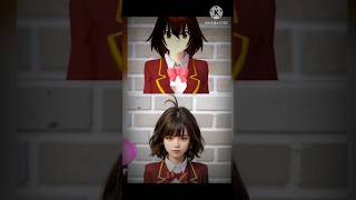 Rina tamaki, taiga yuki, yuta aida,mio aida real life?  Sakura school simulator 😱#shorts