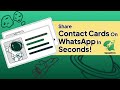 How to send WhatsApp contact cards in bulk using the Chrome extension.