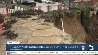 Ocean Beach residents concerned about unstable cliffs