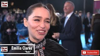 Emilia Clarke is all smiles at the Last Christmas UK Premiere