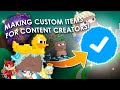 MAKING CUSTOM ITEMS FOR CONTENT CREATORS! [Growtopia Edition]