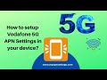 Vodafone 5G APN Settings
