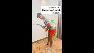 AVOID this one common hamstring stretch mistake!!