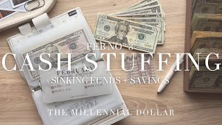 Cash Stuffing Sinking Funds + Savings Challenges | Feb No. 3