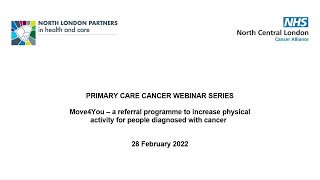 Move4You - a referral programme to increase physical activity for people diagnosed with cancer