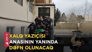 Mövlud Süleymanlı ilə vida mərasimi keçirilib: “Ədəbiyyatımız üçün böyük itkidir” – APA TV