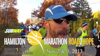 Hamilton Marathon Road2Hope 2013 - Race Report