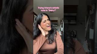 trying an ariana grande whistle note #whistletone #singing #whistlenote #arianagrande
