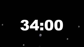34 Minute Timer with Alarm | Full Screen Minimalist Countdown (HD) – ClockUnit