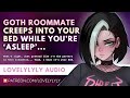 ASMR | Goth Roommate Creeps Into Your Bed 😈💤 F4A, Gentle Rain & Whispers, Cuddles , Sleep Aid