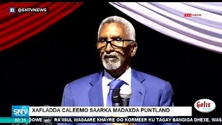 Khudbadii Gudoomiyaha Aqalka Sare Xaflada Caleema saarka Madaxweynaha Cusub Puntland