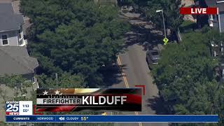 WATCH LIVE: Funeral procession for fallen Boston firefighter Robert Kilduff Jr.