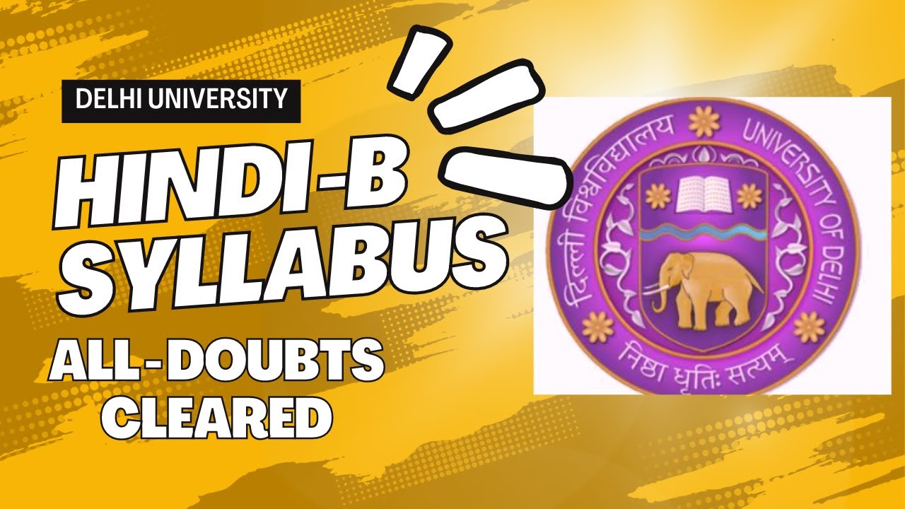 Hindi B Syllabus Delhi University | AEC Syllabus DU| SOL Regular NEP ...