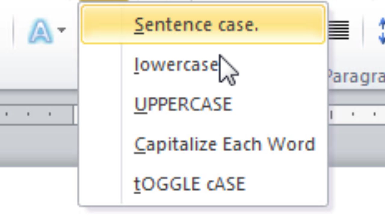 Quickly Change To All CAPS Or Lowercase In Word - Change Text Style In ...