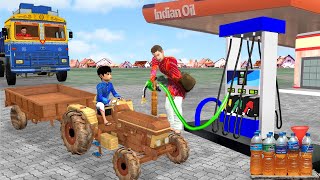 मिनी लकड़ी के ट्रैक्टर Mini Wooden Tractor Comedy Video हिंदी कहानियां Hindi Kahaniya Comedy Video