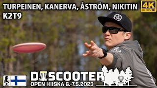 Discooter Open Hiiska 2023 K2T9 | Antti Turpeinen, Hao Kanerva, Samu Åström, Jyri Nikitin | 4K 60fps