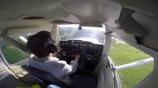 The First Solo Flight - Jerez, Spain. Cessna 152