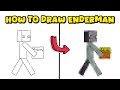 How to Draw Enderman from Minecraft – Tall Neutral Mob Drawing Guide