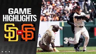 Padres vs. Giants Game Highlights (4/5/24) | MLB Highlights