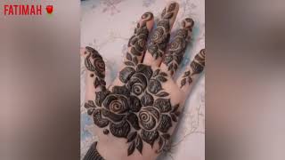 نقش حناء عريض داخل اليد  | Henna