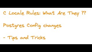 Postgres configuration tips and tricks - Include_dir , precedence ,.. #postgresql #postgres