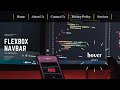 Step-by-Step Tutorial : Create a Navbar with Flexbox  | HTML & CSS