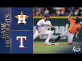 Astros vs. Rangers ALCS Game 4 Highlights (10/19/23) | MLB Highlights