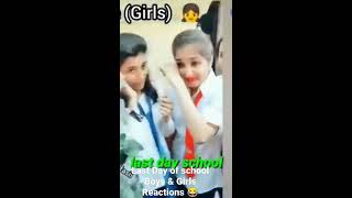 Last Day Of School Girls \u0026 Boys reaction