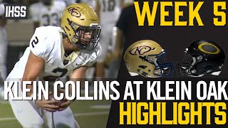 Klein Collins at Klein Oak - 2023 Week 5 Football Highlights