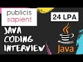 [Re-Uploaded] Publicis Sapient | Java | Coding | Interview | Data Structures | Algorithms | DSA