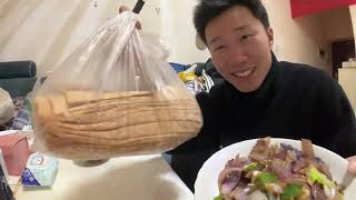 下班了、出租房裡做個蔥爆牛肉配山東煎餅好吃到無解！ #美食vlog