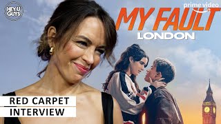 Eve Macklin | My Fault London Premiere Red Carpet Interview | Prime Video | Culpables Trilogy