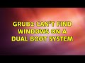 Ubuntu: Grub2 can't find Windows on a dual boot system