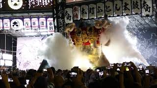 百舌鳥八幡宮秋祭り　本町ふとん太鼓　　宮出　倉出し（２０１８年９月２３日）