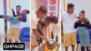 Shatta Wale finally meets his Son Majesty after Years;See what Majesty told him as he Throws Party