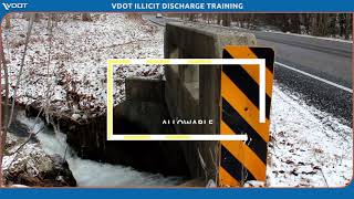 VDOT Discharge Detection and Elimination (IDDE) Online Training Course