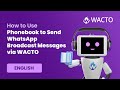 How to Use Phonebook to Send WhatsApp Broadcast Messages via WACTO | Nettyfish Solutions #chatbot