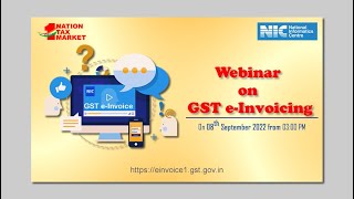 Webinar on GST e-Invoicing System
