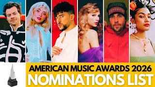 American Music Awards 2026 | Complete Nominations List