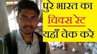 पुरे भारत का चिक्स रेट यहाँ चेक करे  | POULTRY CHICKS RATE |