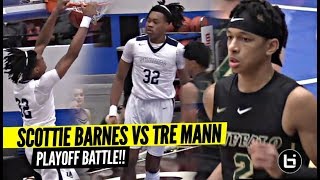 Tre Mann vs Scottie Barnes BATTLE IT OUT In Playoffs!!! Future NBA Pros FACE OFF!