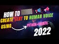 How to create Human Like(wavenet) Voices from Text  Using python on Ubuntu