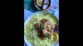 Machi Bhaat {Fish in coconut gravy with Coconut Rice}