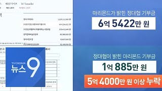 정대협, 마리몬드 기부금 6억여원 중 5억여원 누락