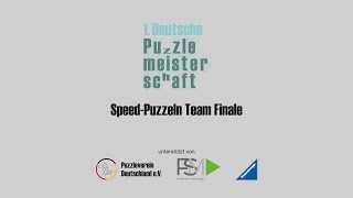 1. Deutsche Meisterschaft | Speed-Puzzeln Team Finale