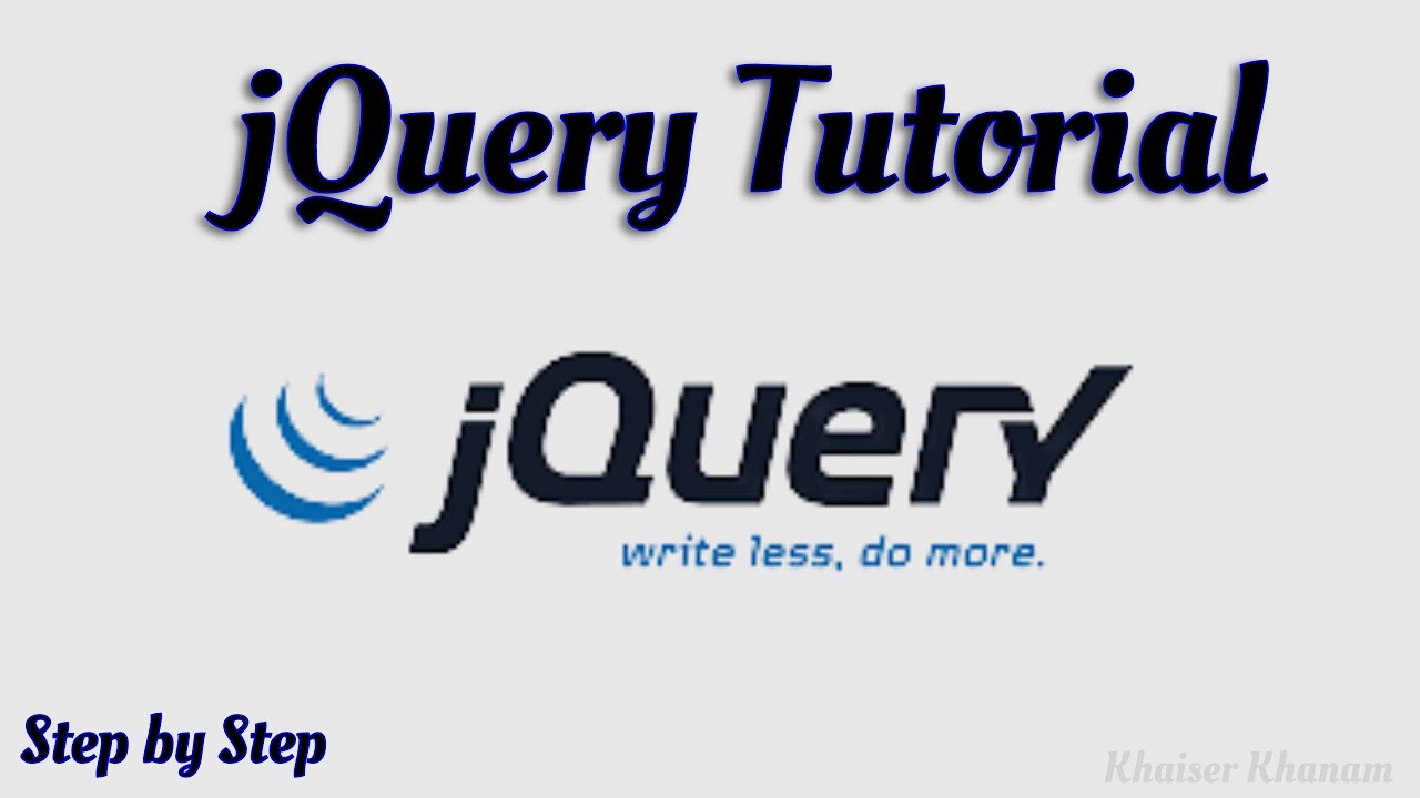 Complete Jquery Tutorial Youtube