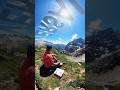 Universal Studios logo from earth! #shorts #viral #universal #tourdumontblanc #hiking #sky #nature