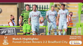 MATCH HIGHLIGHTS: Forest Green Rovers 2-2 Bradford City